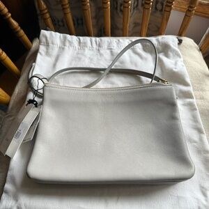 CÉLINE Large (Oversized) Trio Cross-Body Shoulder Bag, 2013 Pearl Grey